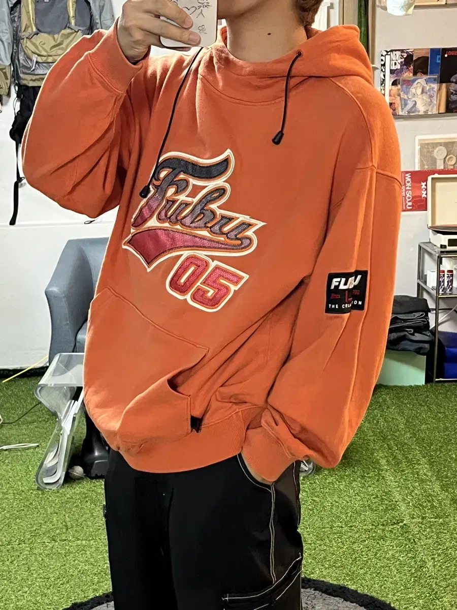 후부 올드스쿨 후드티셔츠 Fubu