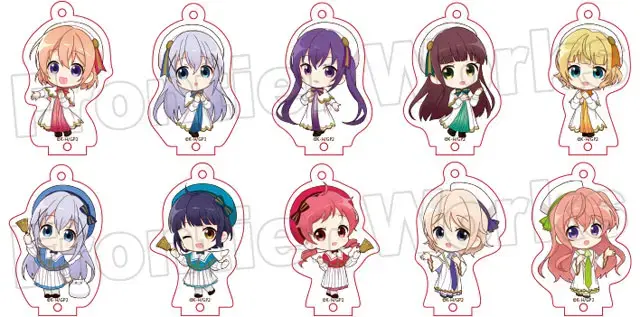 Set of 10 unsealed choirs mini SD acrylic stand (order is rabbit)