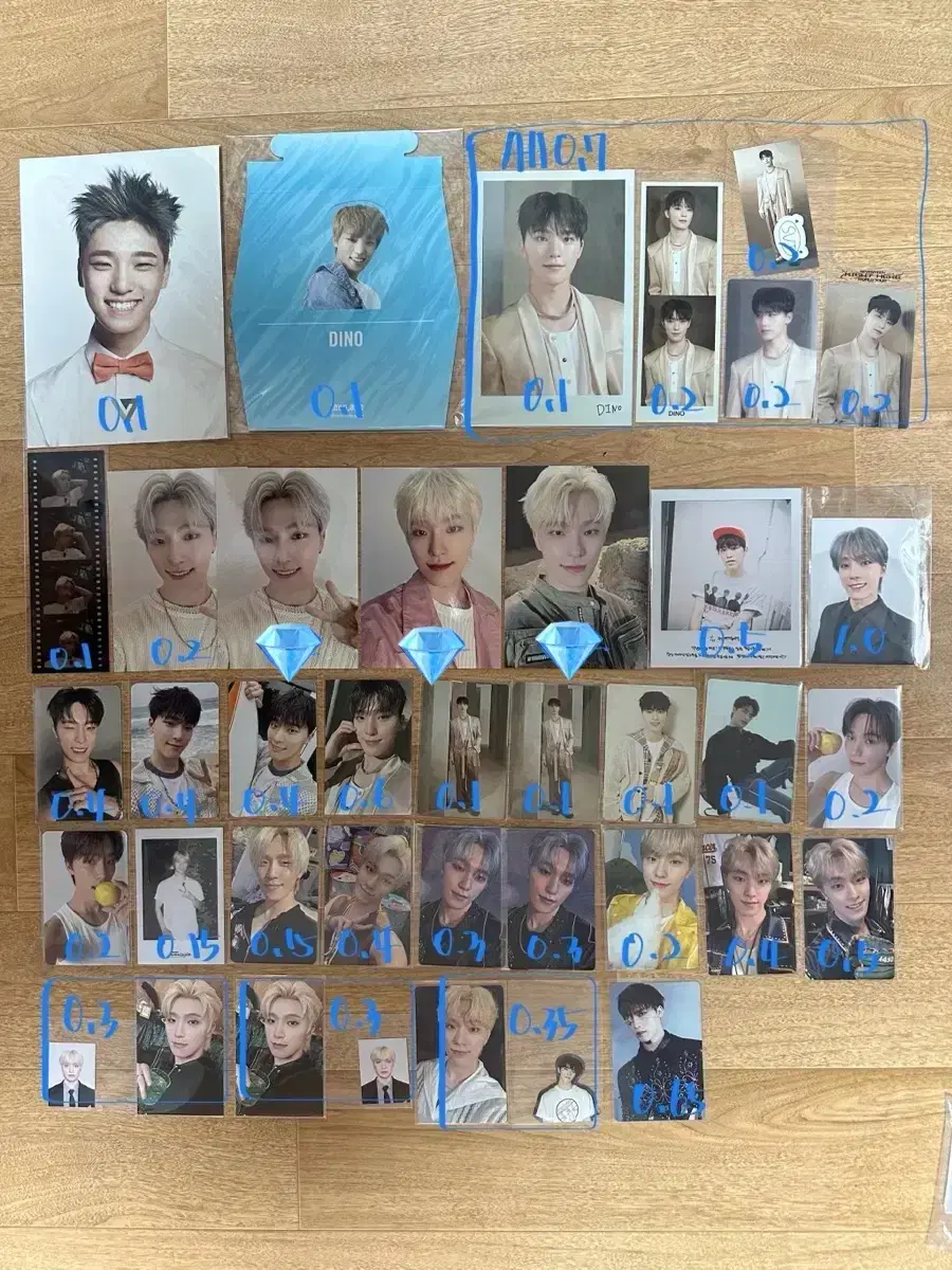 Seventeen dino photocard pre-order benefit postcard wts bulk 5.0 Fee Separately