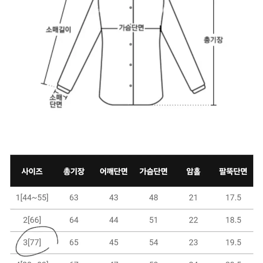 빅사이즈 투버튼 투웨이 슬림핏 셔츠