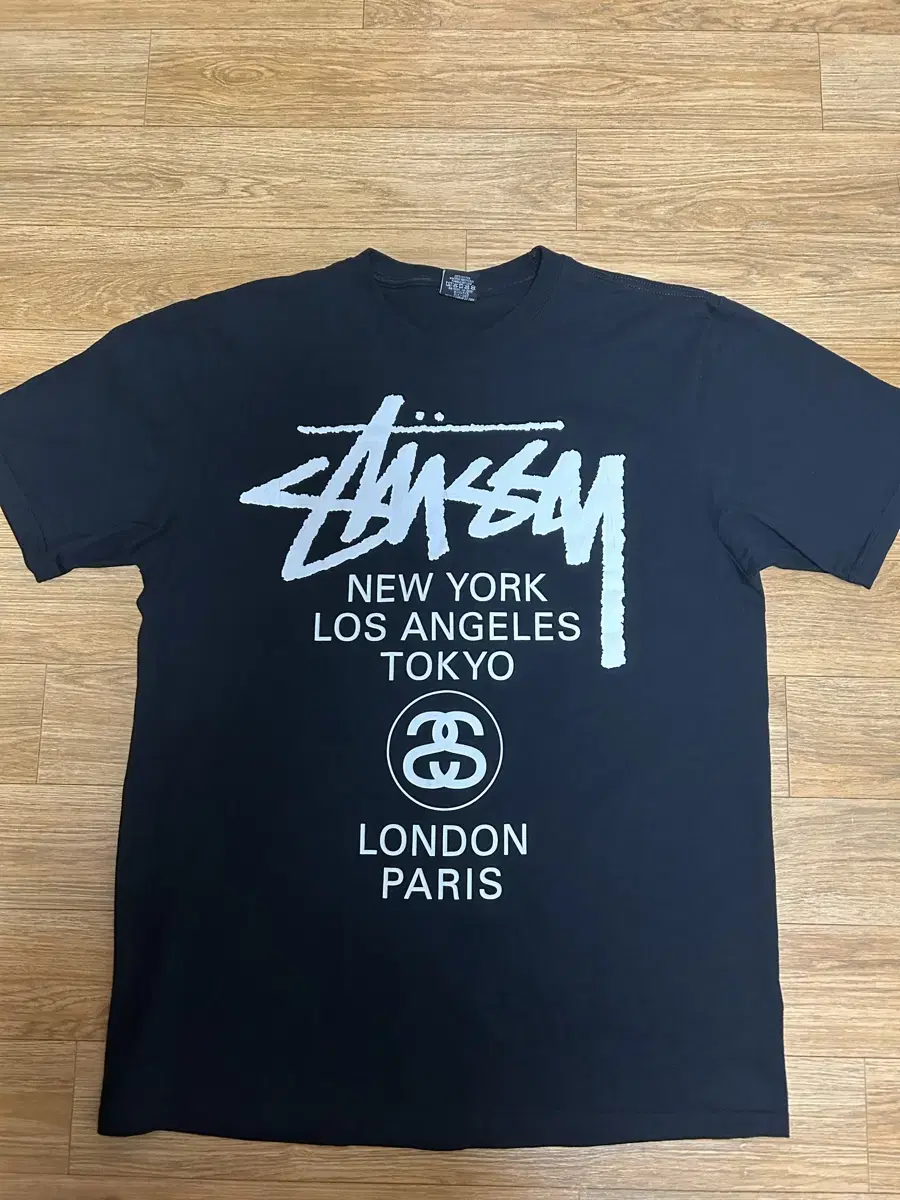 Stussy Black Short-Sleeved Vahn Tee