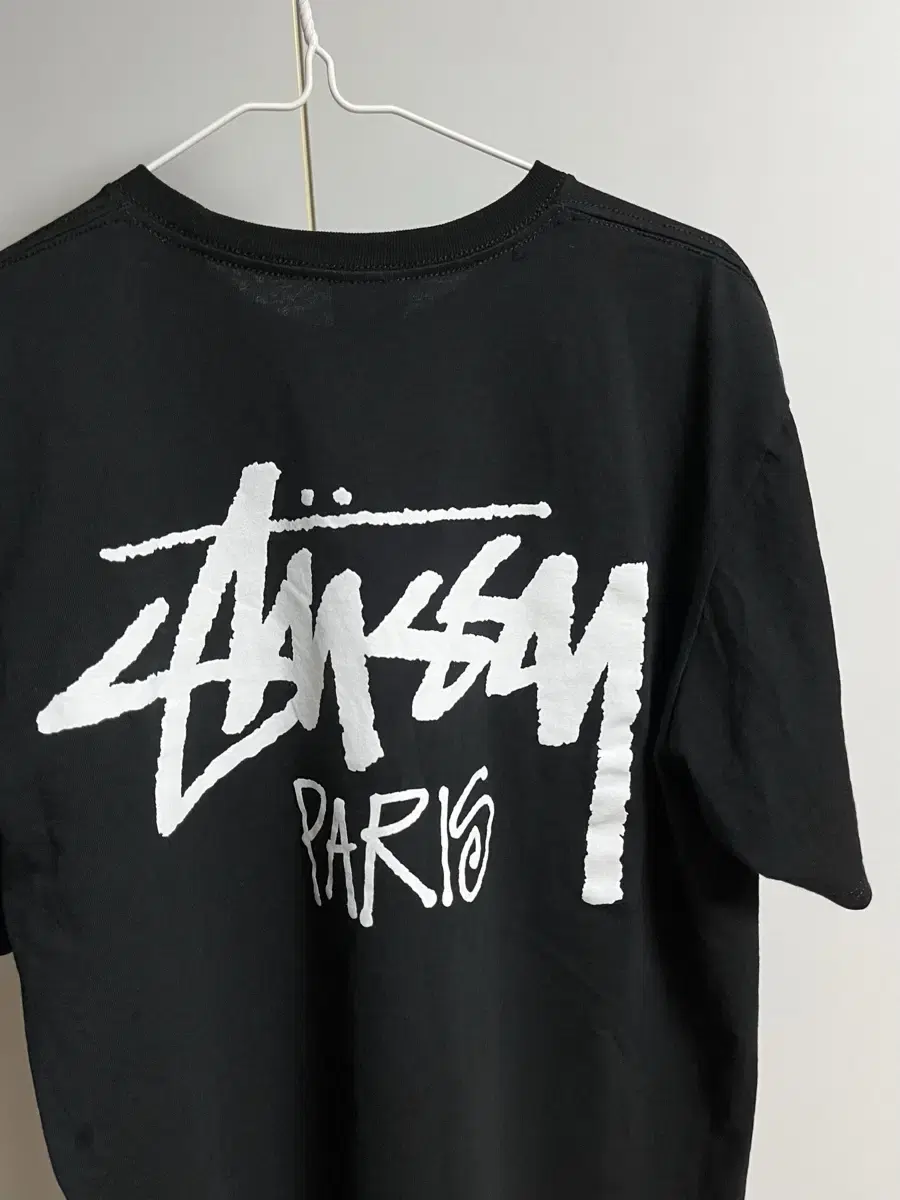 Stussy Paris Short Sleeve (Black, Size M)