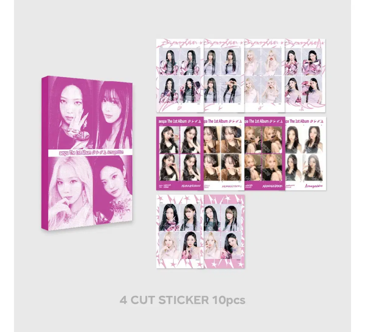 WTS) AESPA Armageddon pop up Necut sticker book WTS