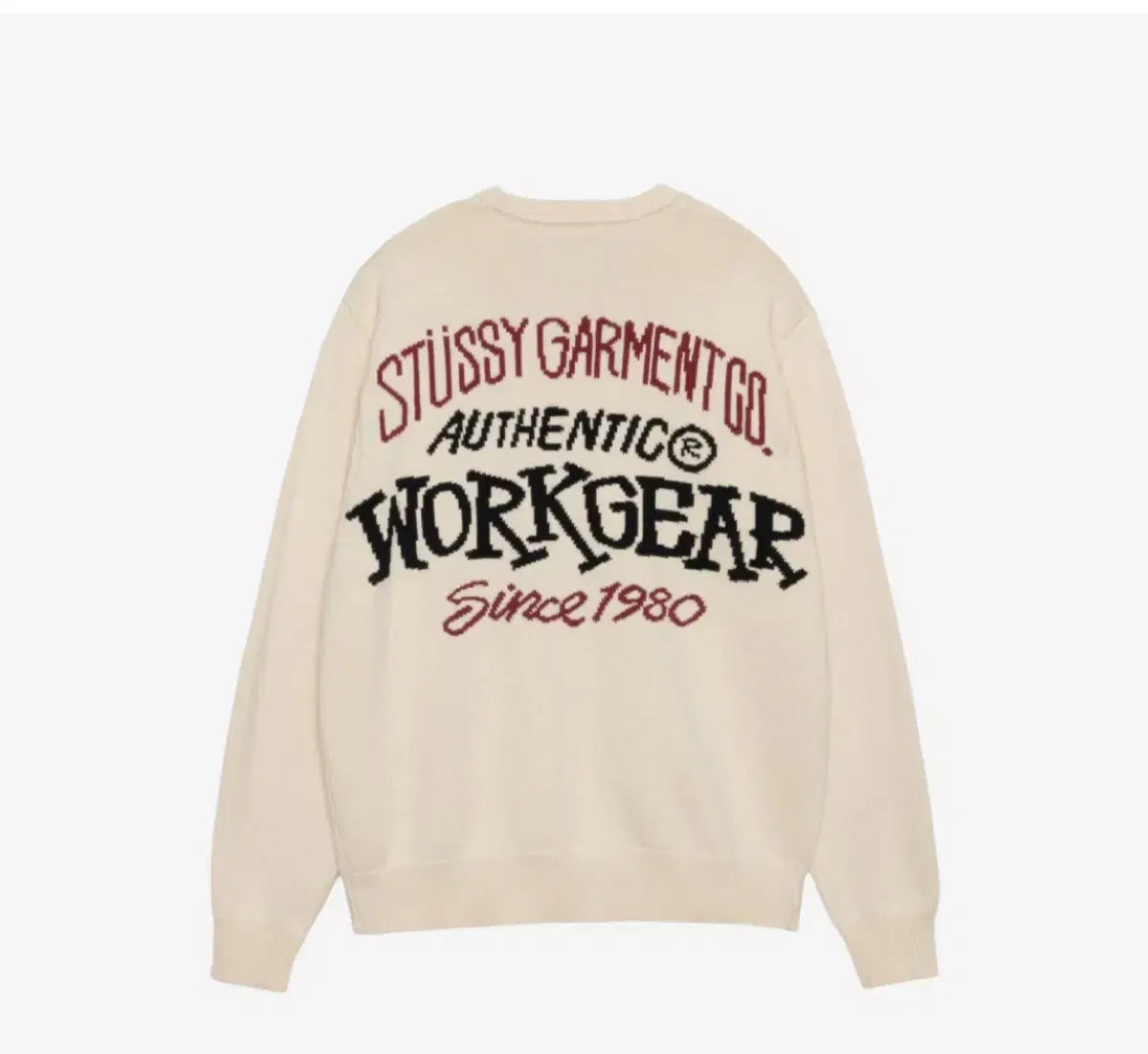 Stussy Ascetic Workgear Sweater Knit XXL New