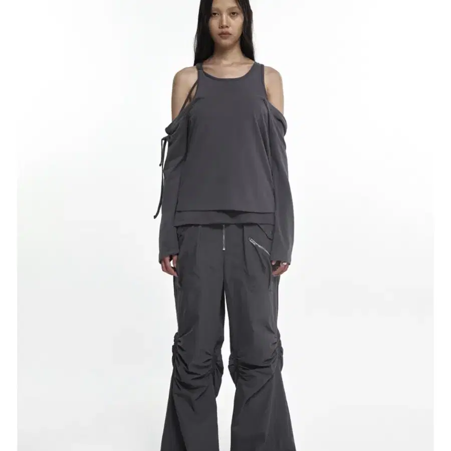 나체 NACHE EXPOSURE ZIP DETAIL PANTS