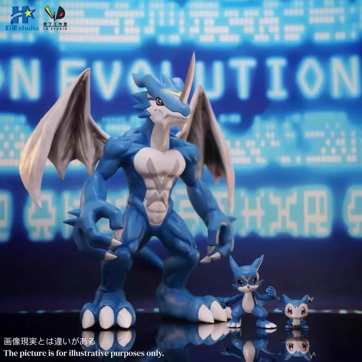 (Pre-Order)LD X-Beamon B-Beamon Resin Statue Digimon Figures Digimon Resin