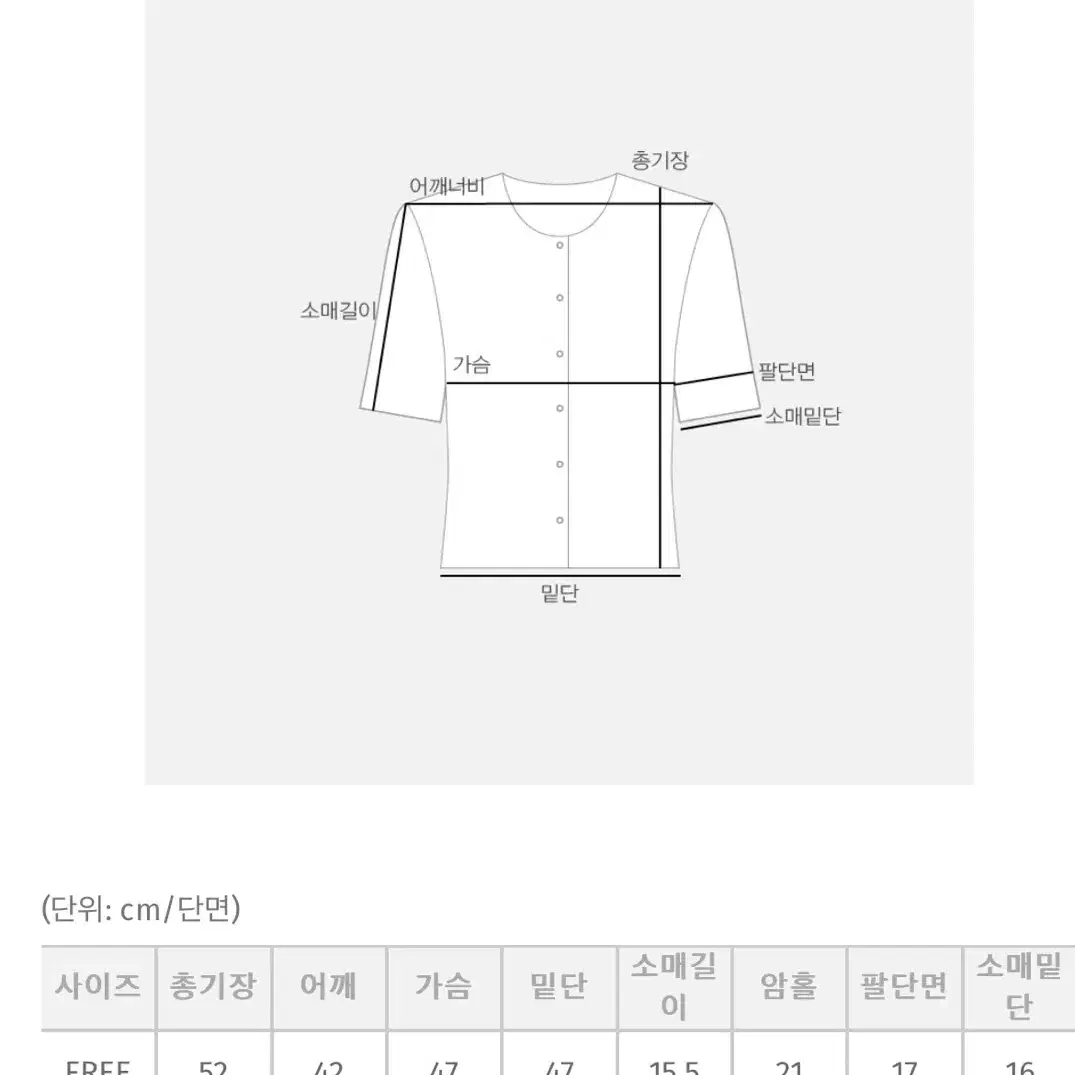 에이블리 육육걸즈 모네골지반팔가디건 차콜