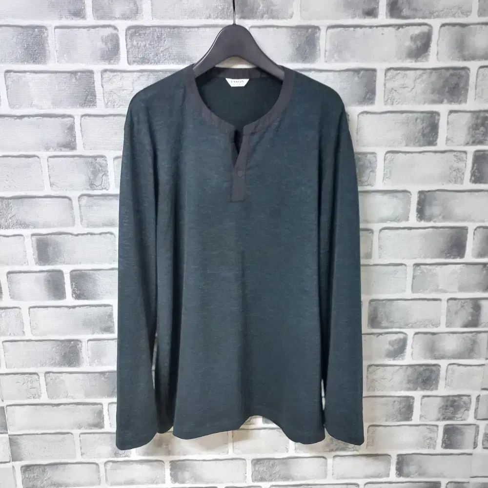 7-26/langsport dark green long sleeve tee men100