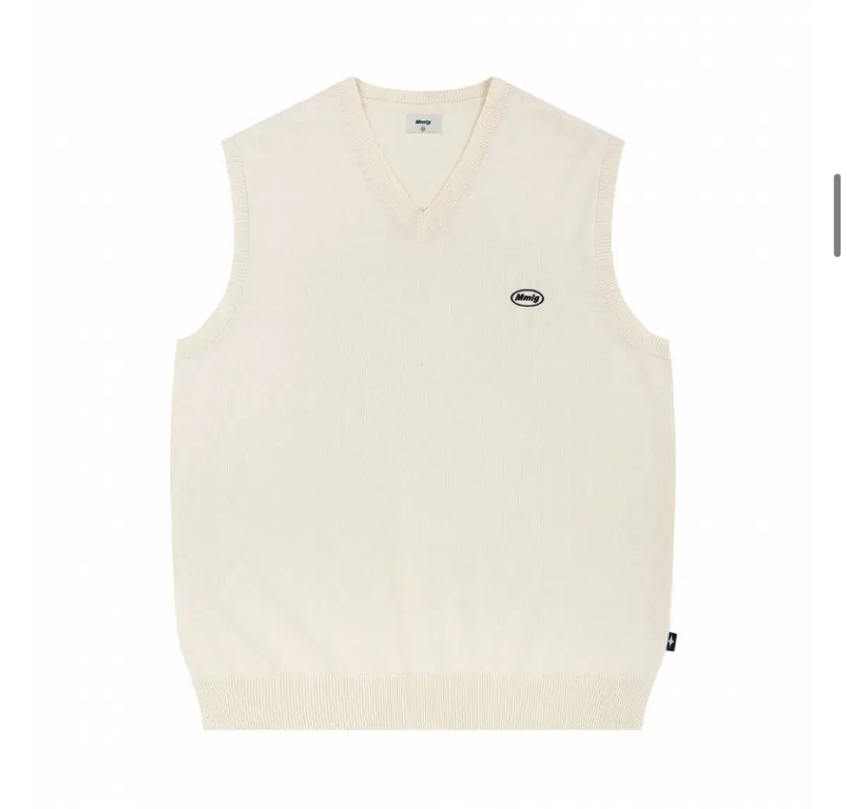 [Mmlg] CLUB KNIT VEST (NATURAL)