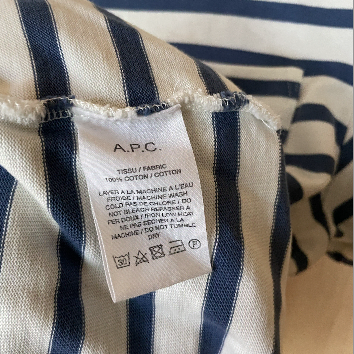 A.P.C 아페쎄 남자 반팔티