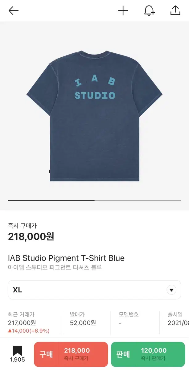 iAppstudio Pigment Short Sleeve bloo XL