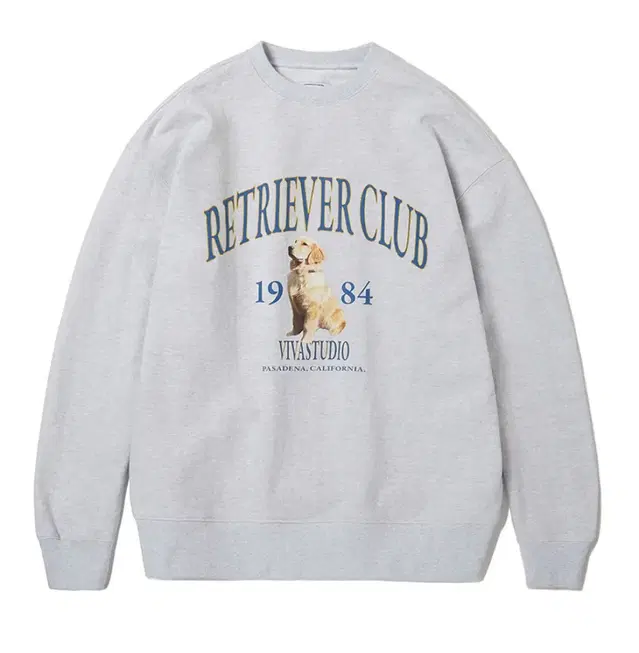 비바스튜디오 RETRIEVER CREWNECK [MELANGE GREY]