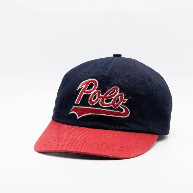 POLO WORD LOGO TWO TONE RED/NAVY HAT