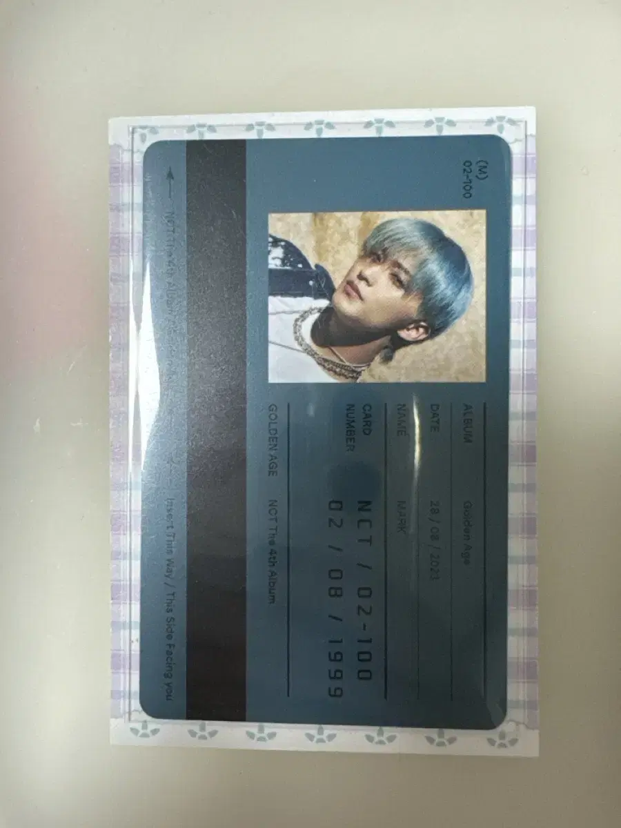 NCT Golden E.JI mark Transportation Card Photocard