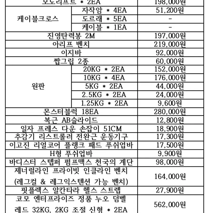 CNK SM - 4000 홈짐 판매합니다.