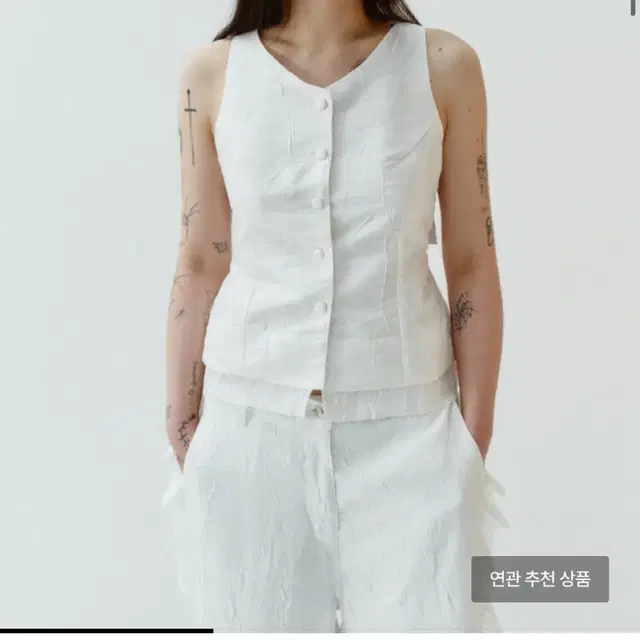 김미더영 베스트 G_back point crease vest