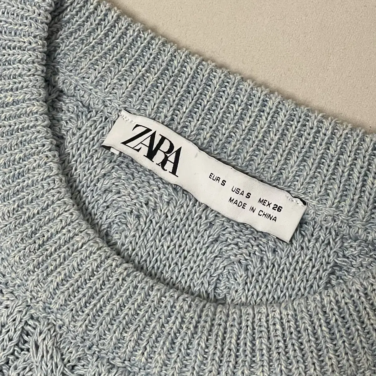 ZARA 크롭 니트 조끼