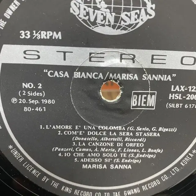 MARISA SANNIA LP / AA3465