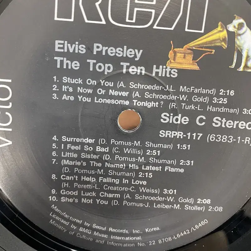 ELVIS PRESLEY 엘비스 10주기 추모앨범 LP / AA3488