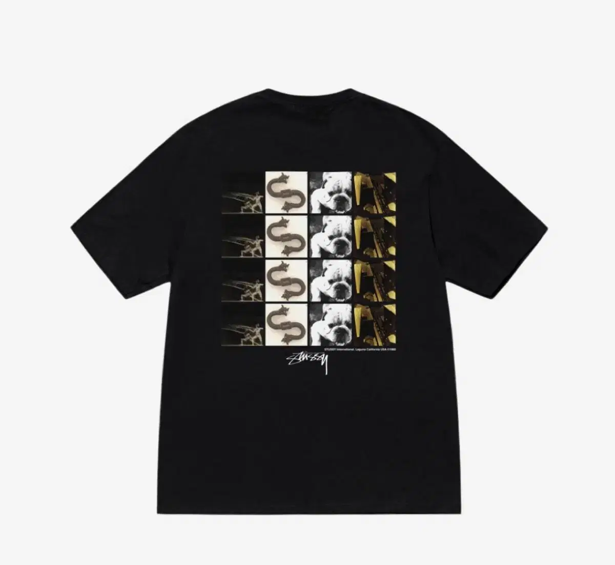 [New] Stussy Grid T-Shirt Black