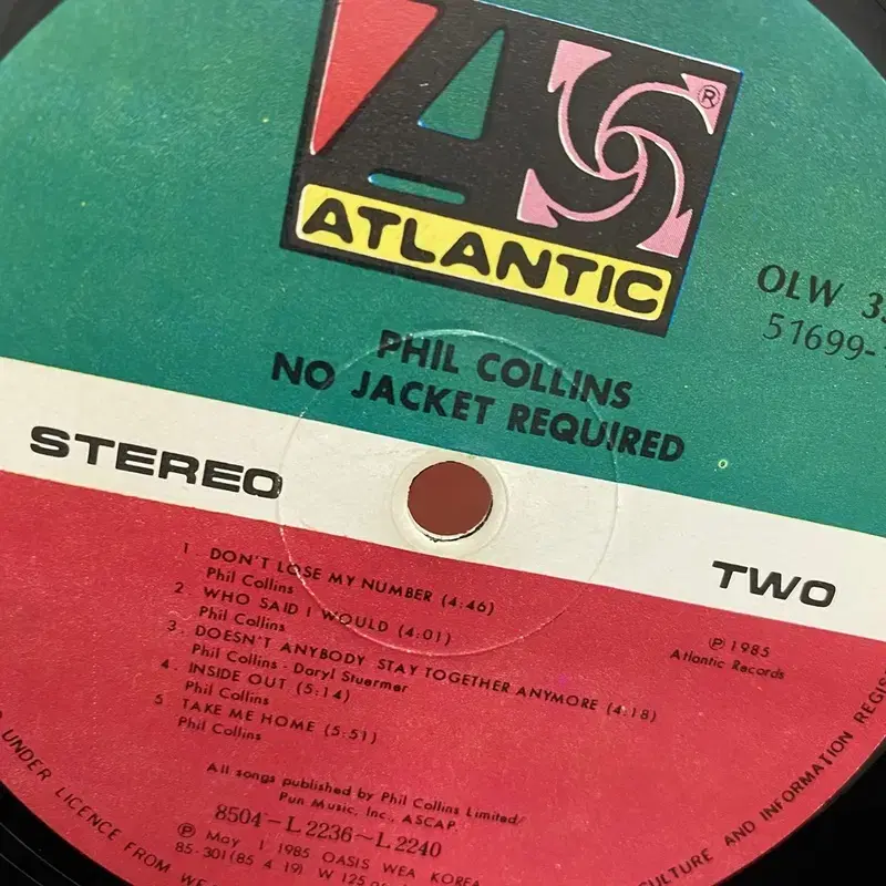 PHIL COLLINS LP / AA3499