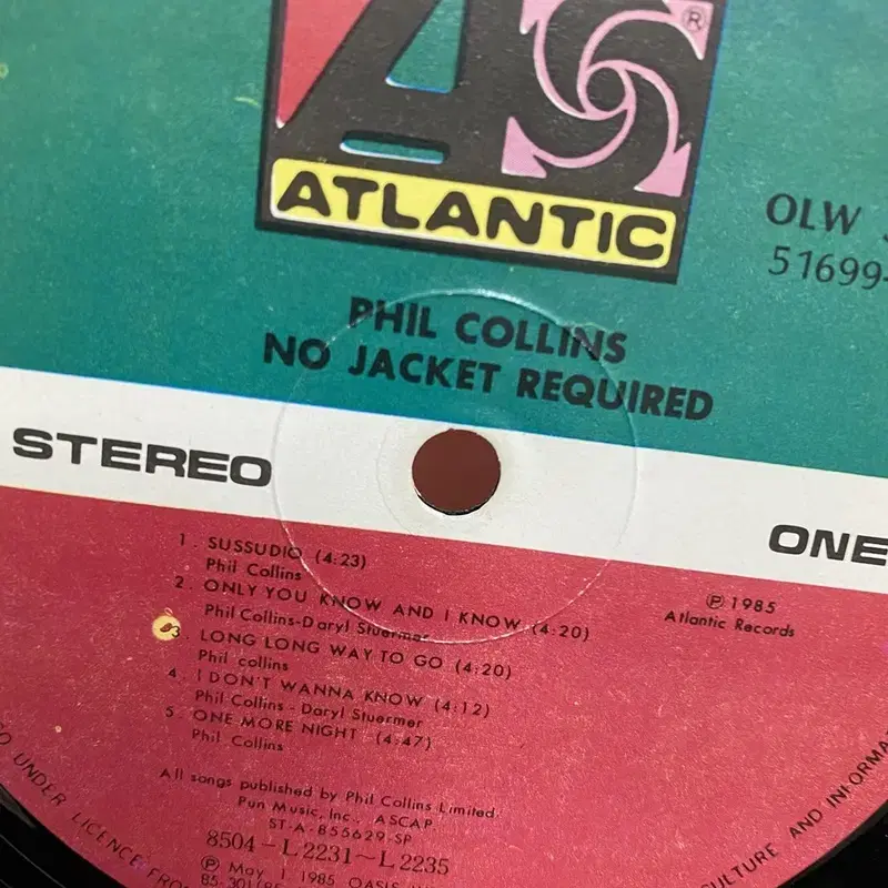 PHIL COLLINS LP / AA3499