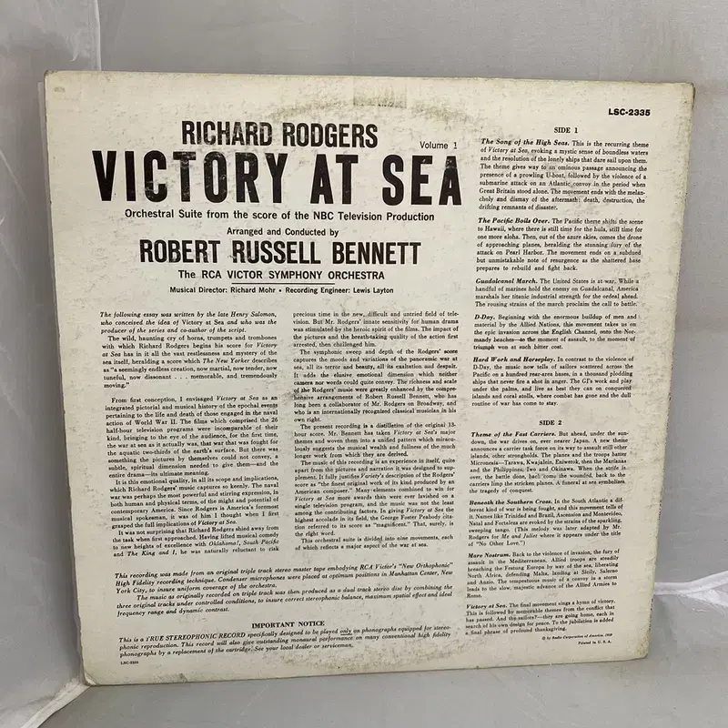 VICTORY AT SEA  LP / AA3510