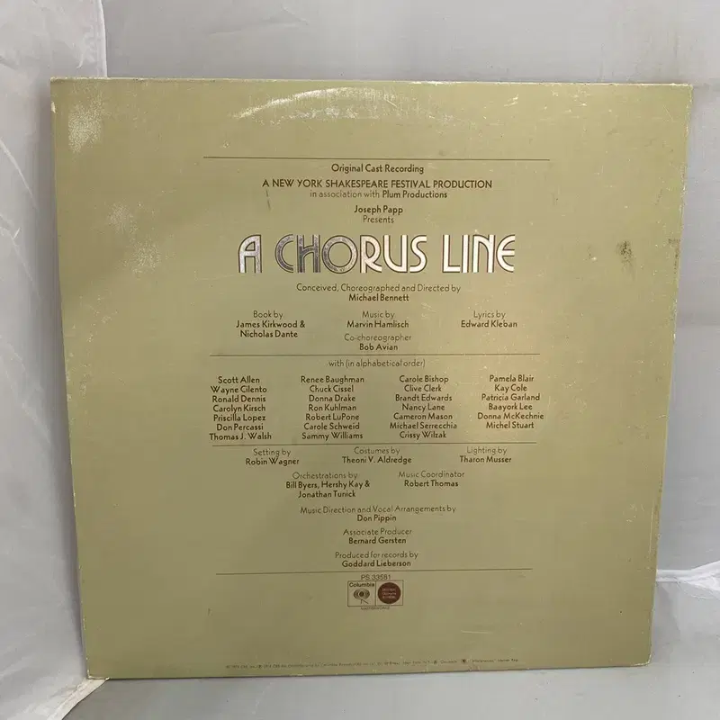 A CHORUS LINE  LP / AA3511