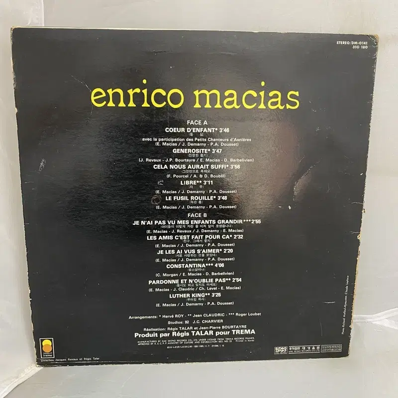 ENRICO MACIAS  LP / AA3518