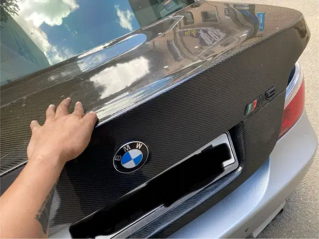 Bmw e60 m5 스타일 리얼 카본 트렁크