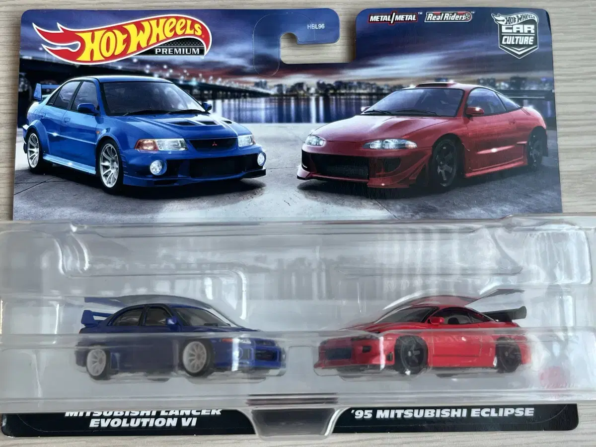 Hot Wheels Premium 2Pack Mitsubishi Lancer Evolution, Eclipse