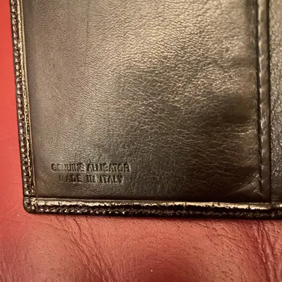 A testoni alligator wallet 테스토니 악어 지갑