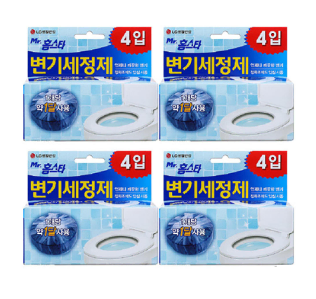 무료배송-LG생건 홈스타 변기세정제 40G 4개입 4통(총 16개)