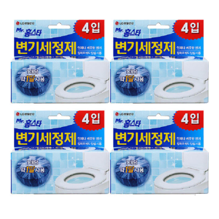 무료배송-LG생건 홈스타 변기세정제 40G 4개입 4통(총 16개)