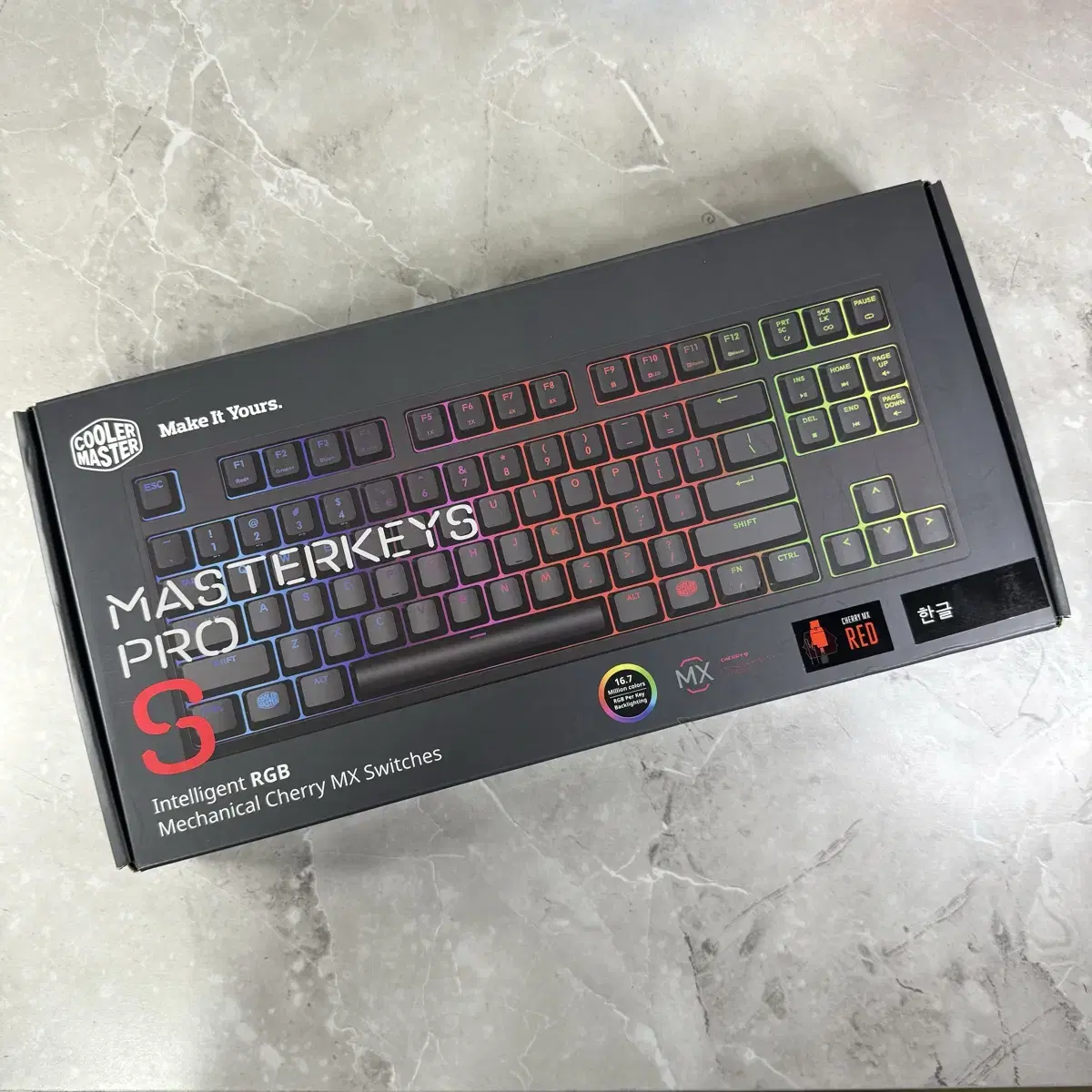 쿨러마스터 MASTERKEYS PRO S 마스터키 게이밍 키보드 텐키리스