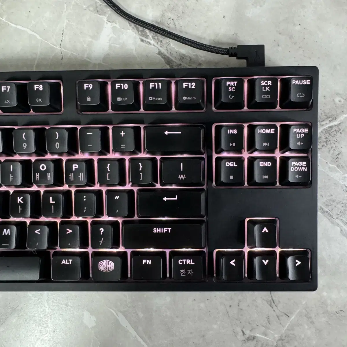 쿨러마스터 MASTERKEYS PRO S 마스터키 게이밍 키보드 텐키리스