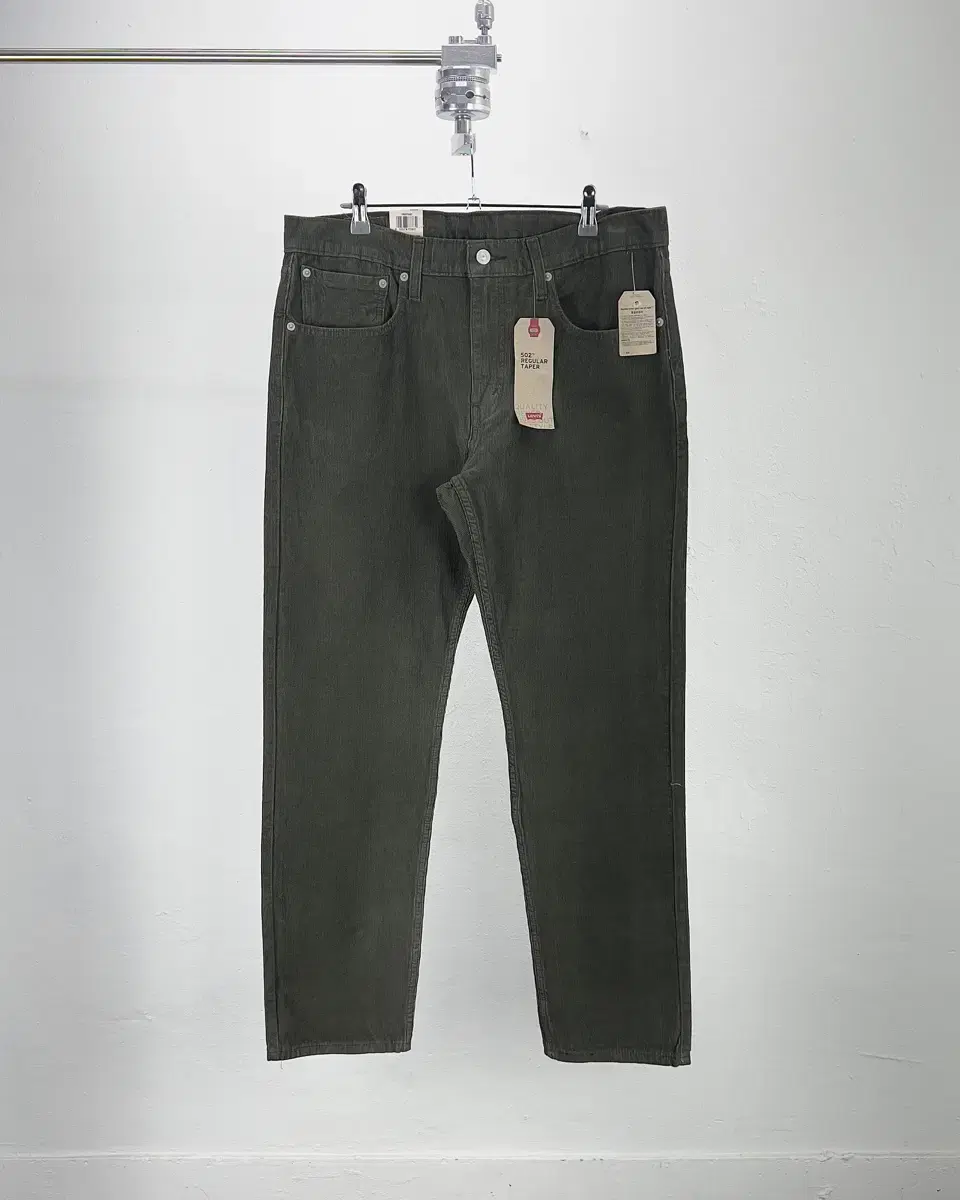 Levi's 502 Khaki White Tab Regular Fit Corduroy Pants