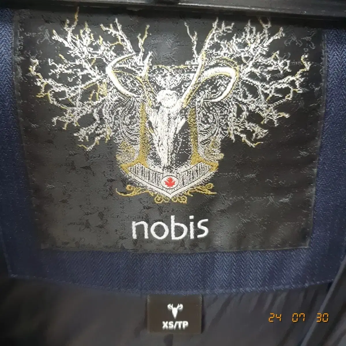 nobis 노비스 덕다운 패딩 XS (네이비)