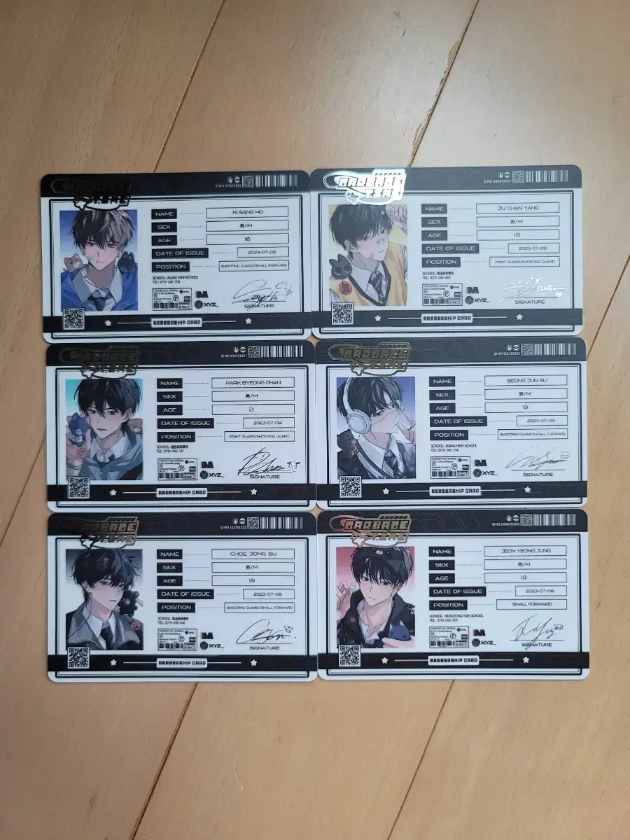 School Look Photo Card, Membership Card (PP's Garbage Time unofficial goods)