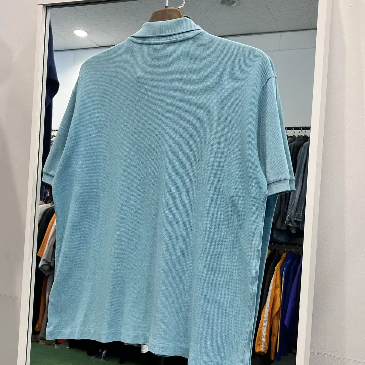 Lacoste 라코스테 카라티 pk 반팔 티셔츠 (blue-green)