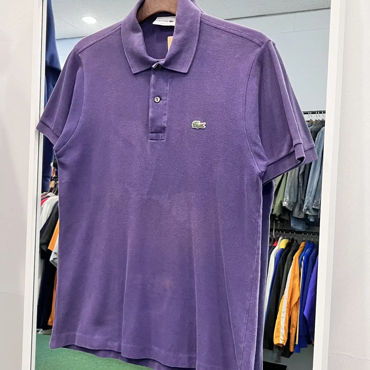 Lacoste 라코스테 카라티 pk 반팔 티셔츠 (purple)