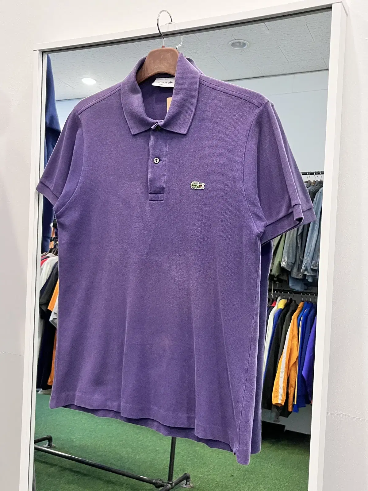 Lacoste 라코스테 카라티 pk 반팔 티셔츠 (purple)