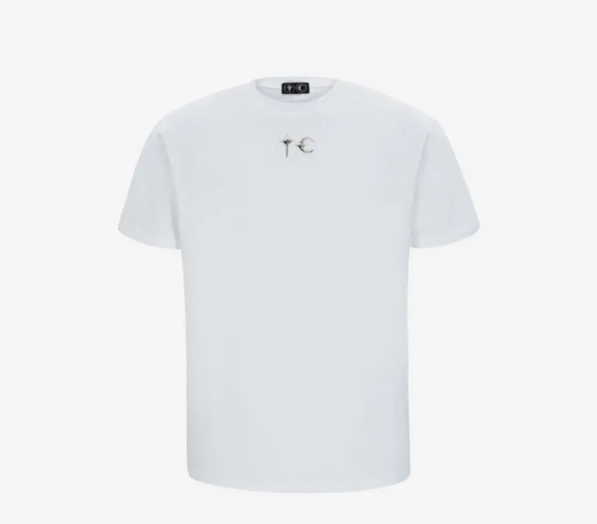 (4)PugClub Back T Slim T-Shirt White