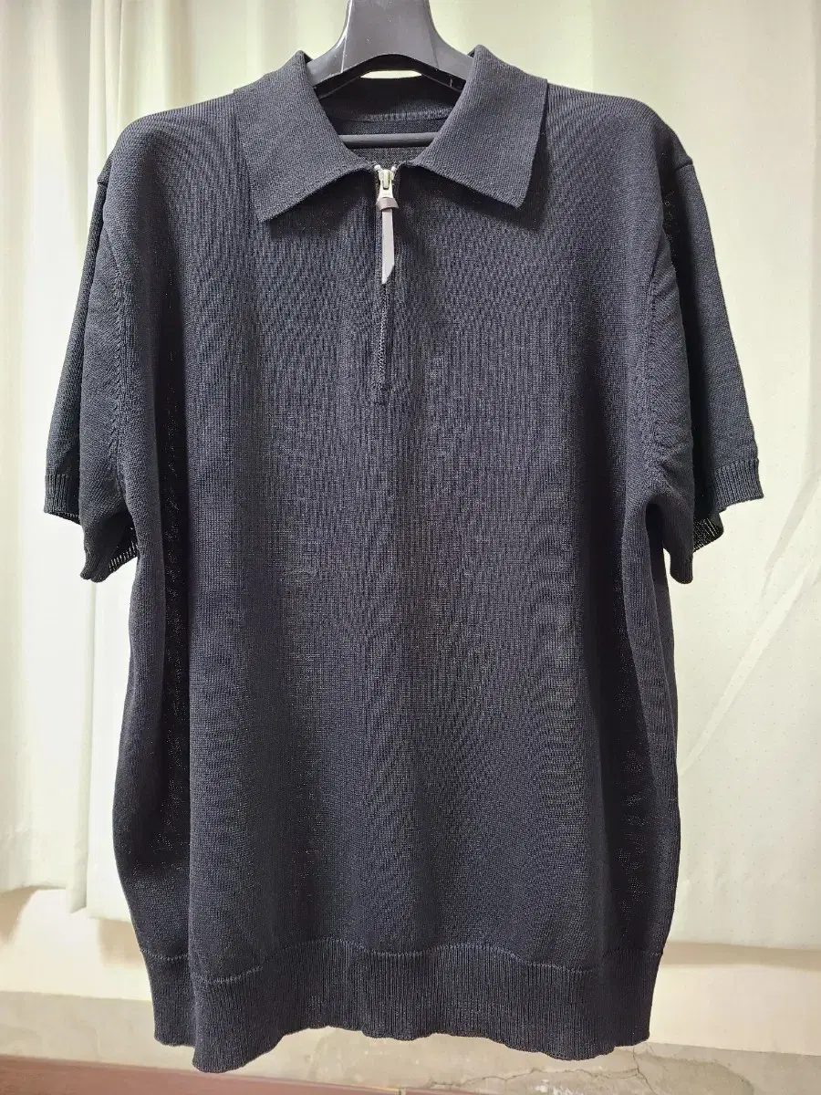 Rafferty Store Classic Collar Half Knit Black M