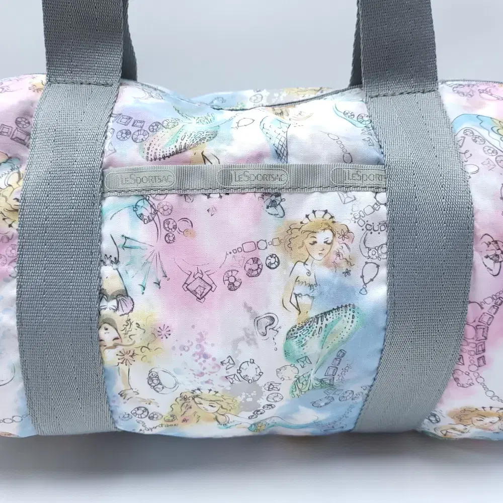 LESPORTSAC 레스포색 인어공주 파스텔 원통백 토트백 B056