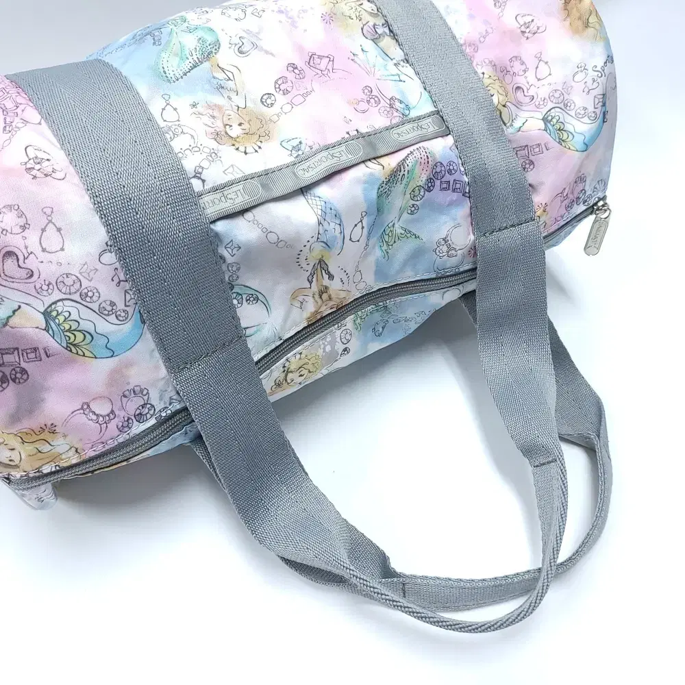 LESPORTSAC 레스포색 인어공주 파스텔 원통백 토트백 B056