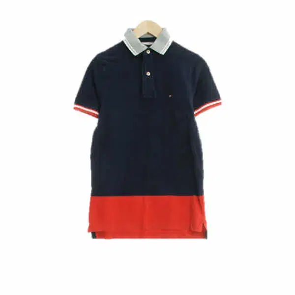 Tommy Hilfiger Navy Cotton Short Sleeve Karati