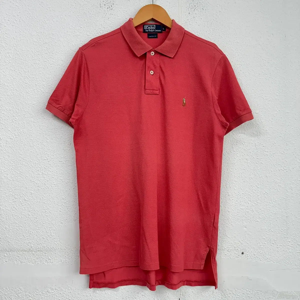 [L] Polo Ralph Lauren Custom Fit PK Short Sleeve Karati Pastel 9186