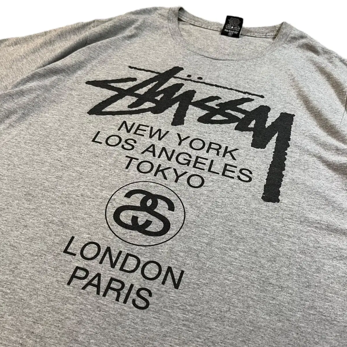 STUSSY 스투시 월드투어 빅로고 반팔