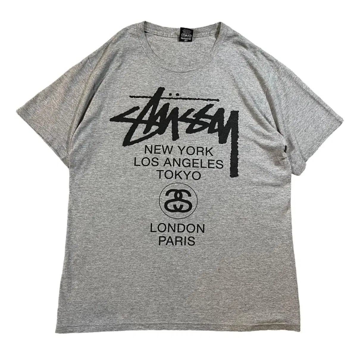 STUSSY 스투시 월드투어 빅로고 반팔